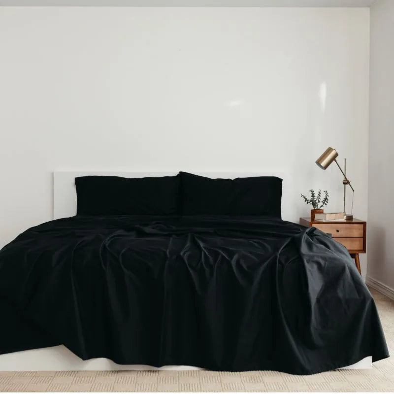 Big Blanket Sateen Dream™ Sheets — Black Queen